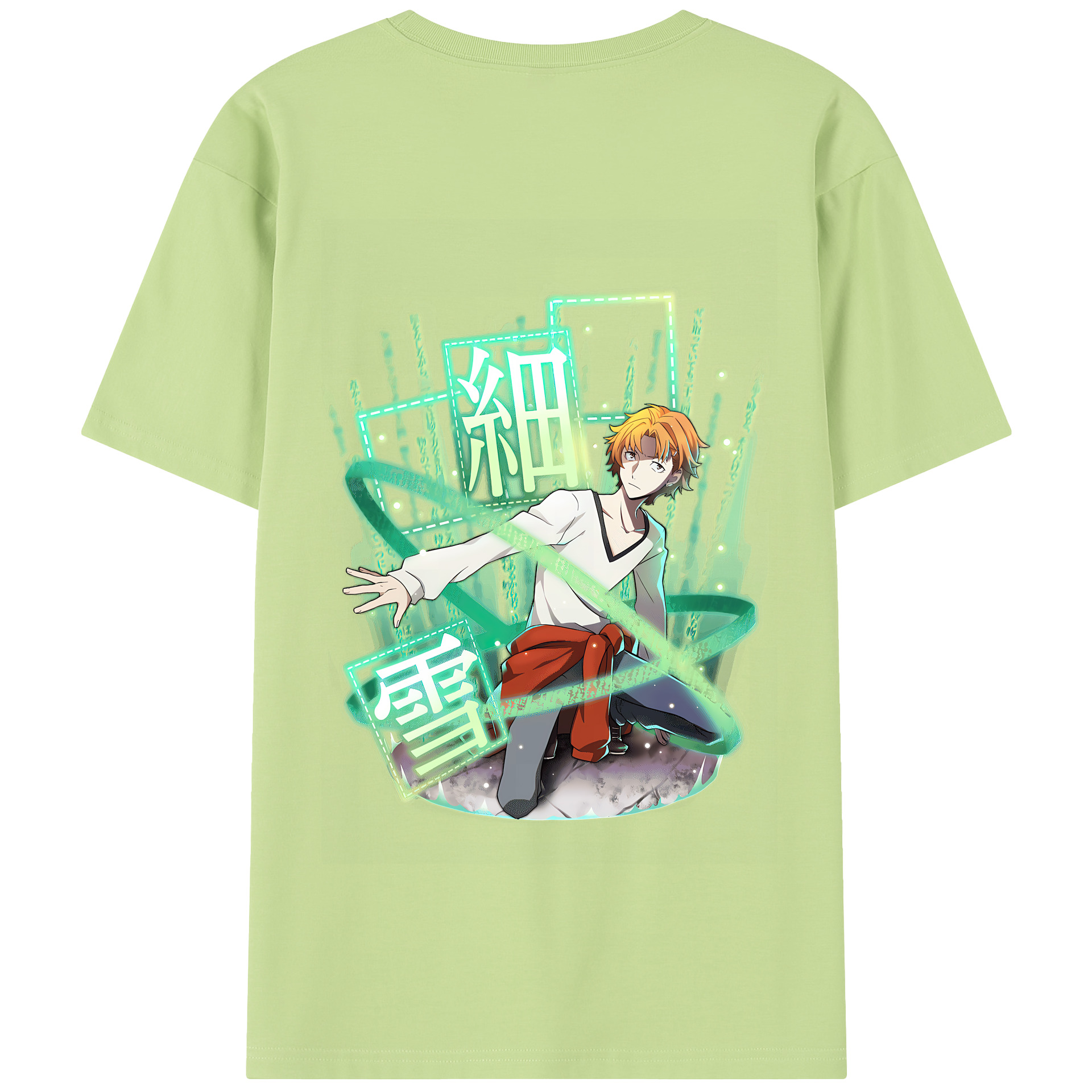 （画像用） 文豪ストレイドッグス Bungo Stray Dogs 綿100％半袖Tシャツ（背面プリント）